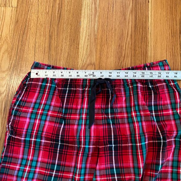 NWT Victoria Secret Ladies XL Long Sleeve Pajama Set Flannel Red Pink Plaid - Picture 8 of 14